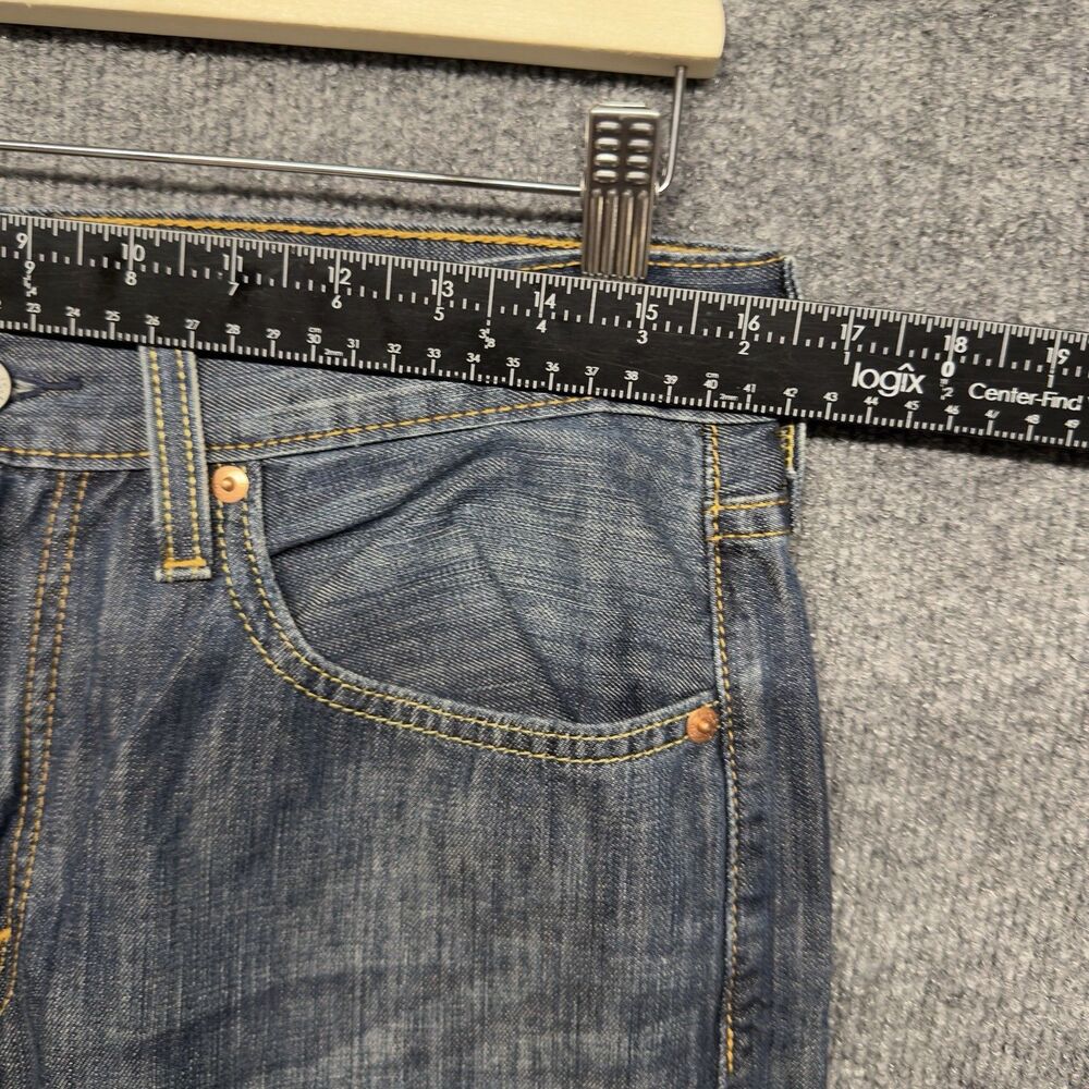 Levi's 527 Slim Bootcut Jeans Mens 32x30 Dark Wash Blue Denim 5-Pocket - Picture 13 of 16